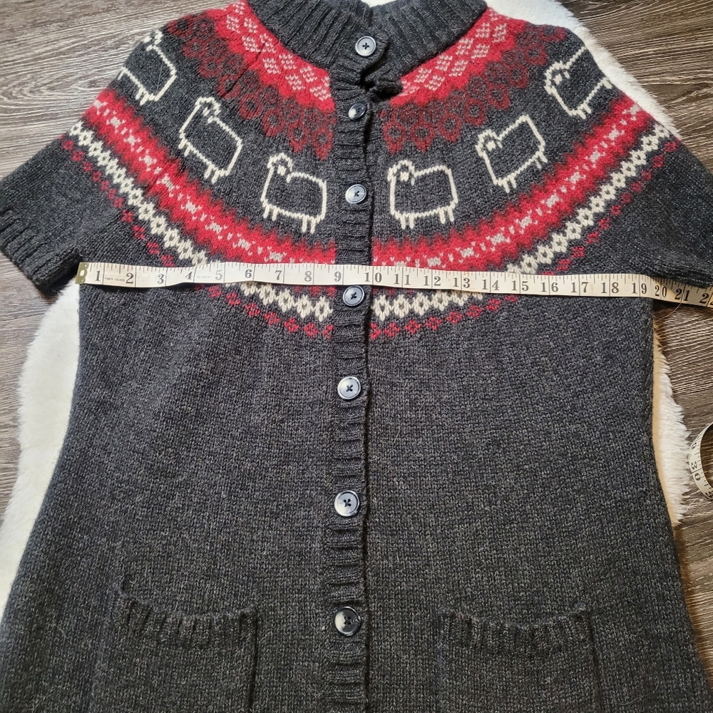 Woolrich Cute Sheep Cardigan Sz L - Picture 5 of 7